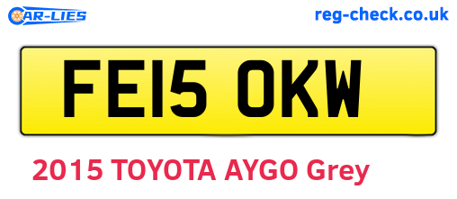 FE15OKW are the vehicle registration plates.