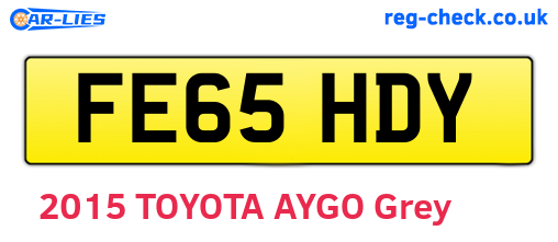 FE65HDY are the vehicle registration plates.