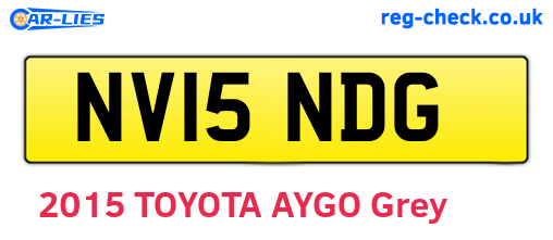 NV15NDG are the vehicle registration plates.