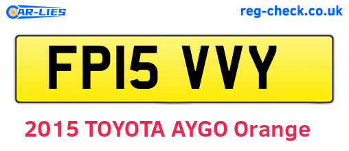 FP15VVY are the vehicle registration plates.