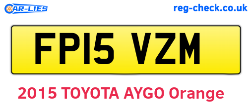 FP15VZM are the vehicle registration plates.