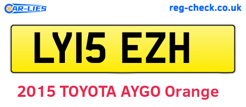 LY15EZH are the vehicle registration plates.