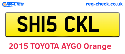 SH15CKL are the vehicle registration plates.