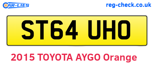 ST64UHO are the vehicle registration plates.