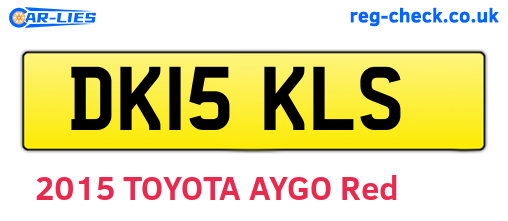 DK15KLS are the vehicle registration plates.