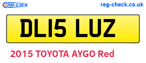 DL15LUZ are the vehicle registration plates.