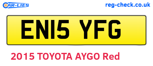 EN15YFG are the vehicle registration plates.