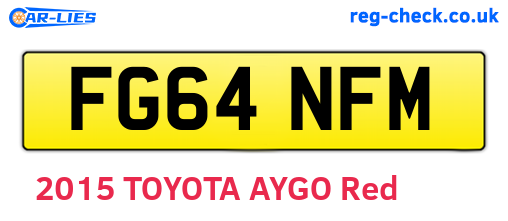 FG64NFM are the vehicle registration plates.