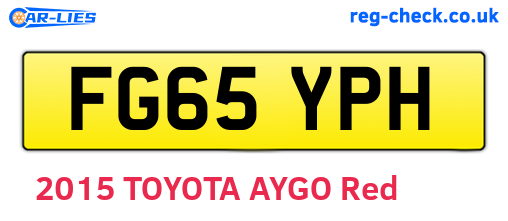 FG65YPH are the vehicle registration plates.