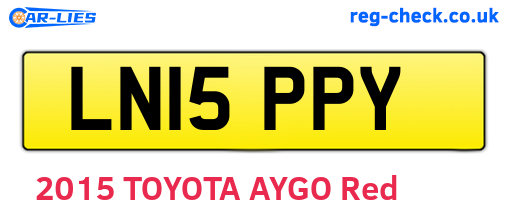 LN15PPY are the vehicle registration plates.