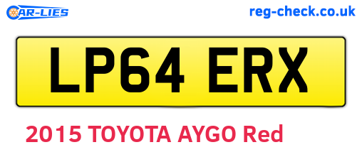 LP64ERX are the vehicle registration plates.