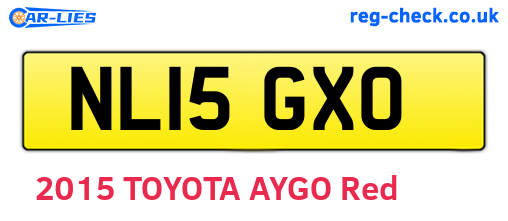 NL15GXO are the vehicle registration plates.