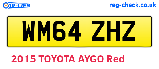 WM64ZHZ are the vehicle registration plates.