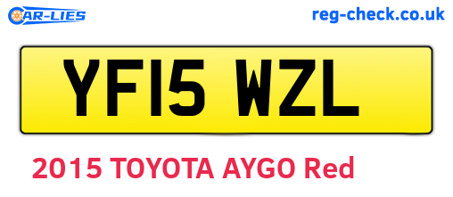 YF15WZL are the vehicle registration plates.