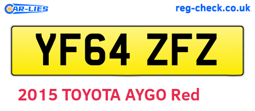 YF64ZFZ are the vehicle registration plates.