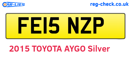 FE15NZP are the vehicle registration plates.