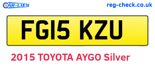 FG15KZU are the vehicle registration plates.