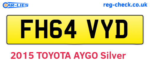 FH64VYD are the vehicle registration plates.