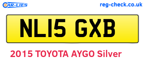 NL15GXB are the vehicle registration plates.