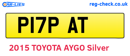 P17PAT are the vehicle registration plates.