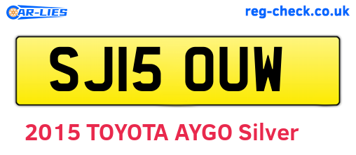 SJ15OUW are the vehicle registration plates.