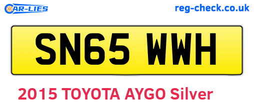 SN65WWH are the vehicle registration plates.