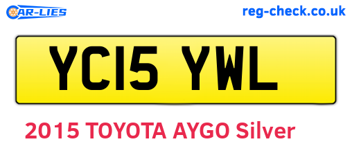 YC15YWL are the vehicle registration plates.