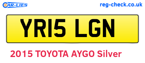 YR15LGN are the vehicle registration plates.