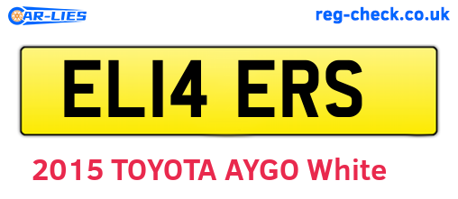 EL14ERS are the vehicle registration plates.