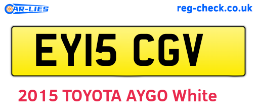 EY15CGV are the vehicle registration plates.