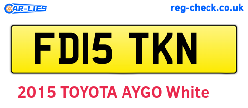 FD15TKN are the vehicle registration plates.