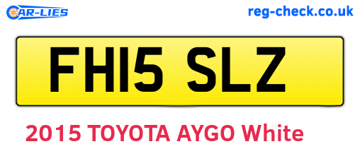 FH15SLZ are the vehicle registration plates.