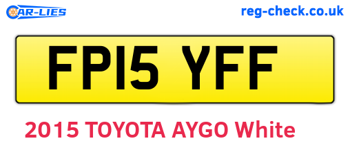 FP15YFF are the vehicle registration plates.