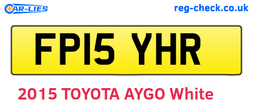 FP15YHR are the vehicle registration plates.