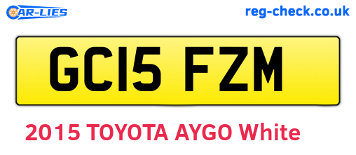 GC15FZM are the vehicle registration plates.