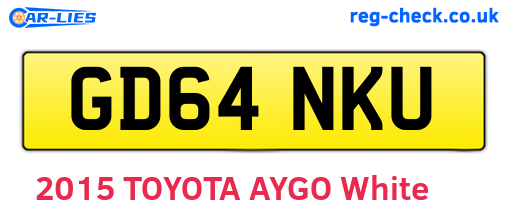 GD64NKU are the vehicle registration plates.