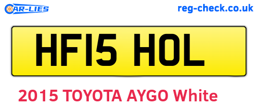 HF15HOL are the vehicle registration plates.