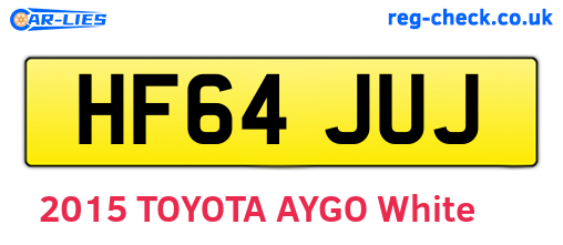 HF64JUJ are the vehicle registration plates.