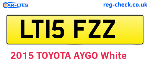 LT15FZZ are the vehicle registration plates.