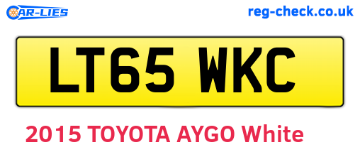 LT65WKC are the vehicle registration plates.