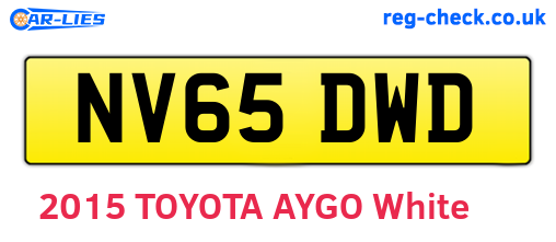 NV65DWD are the vehicle registration plates.