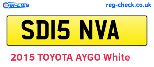 SD15NVA are the vehicle registration plates.