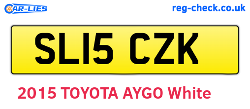 SL15CZK are the vehicle registration plates.