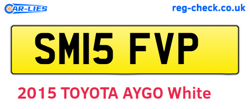 SM15FVP are the vehicle registration plates.