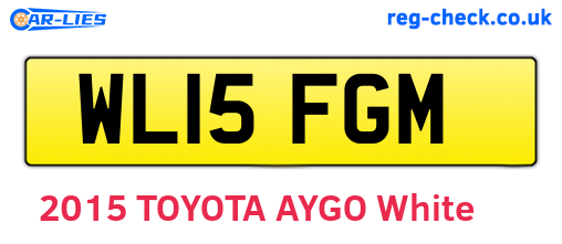 WL15FGM are the vehicle registration plates.