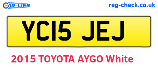 YC15JEJ are the vehicle registration plates.