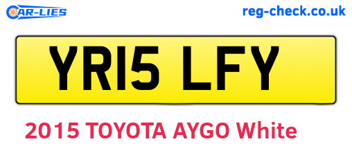 YR15LFY are the vehicle registration plates.