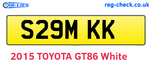 S29MKK are the vehicle registration plates.