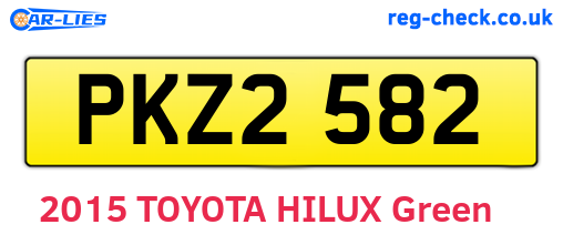 PKZ2582 are the vehicle registration plates.