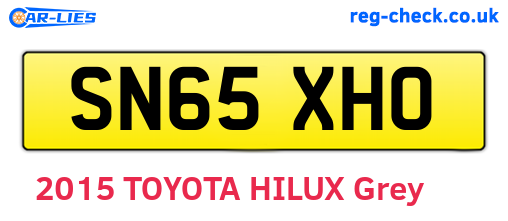 SN65XHO are the vehicle registration plates.